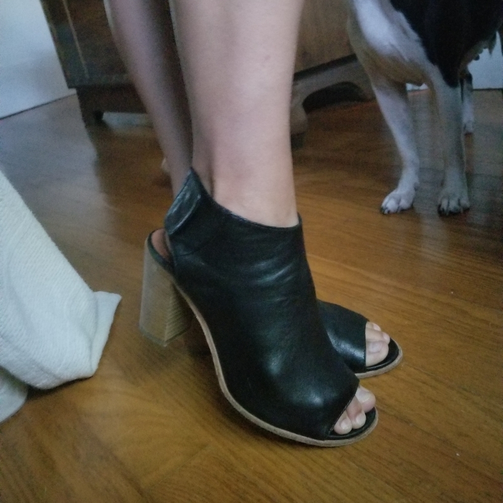 Steven Open Toe Bootie